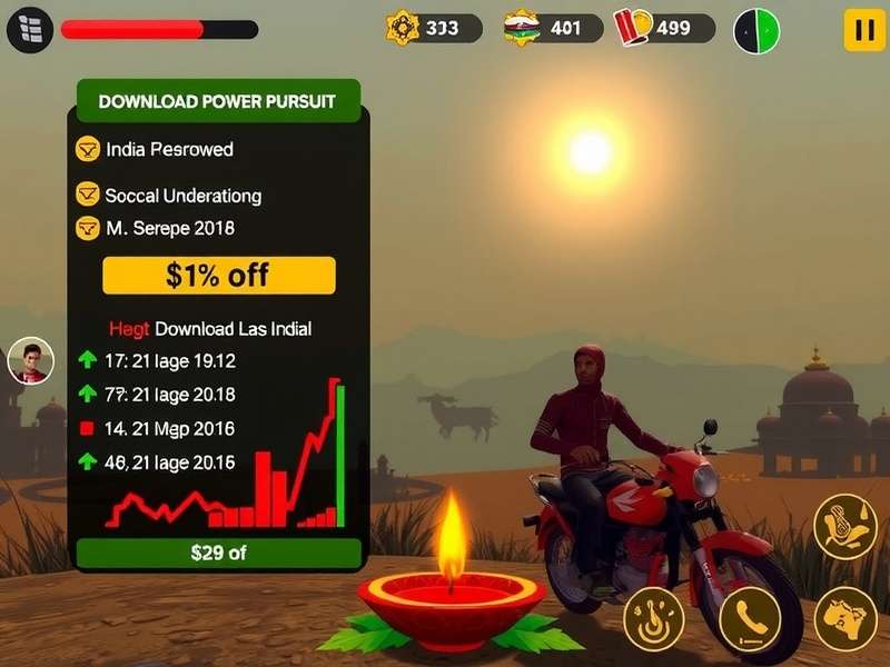 Chart showing Saffron Power Pursuit download growth in India